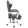 Silla de oficina de masaje cuero sintético gris de vidaXL, Sillas de oficina - Ref: Foro24-20315, Precio: 211,85 €, Descuento: %