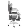 Silla de oficina de masaje cuero sintético gris de vidaXL, Sillas de oficina - Ref: Foro24-20315, Precio: 211,85 €, Descuento: %