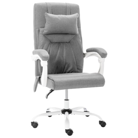 Silla de oficina de masaje de tela gris de vidaXL, Sillas de oficina - Ref: Foro24-20318, Precio: 179,61 €, Descuento: %