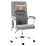 Silla de oficina de masaje de tela gris de vidaXL, Sillas de oficina - Ref: Foro24-20318, Precio: 179,61 €, Descuento: %