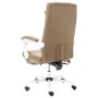 Silla de oficina de masaje de tela gris taupé de vidaXL, Sillas de oficina - Ref: Foro24-20319, Precio: 210,92 €, Descuento: %