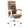 Silla de oficina de masaje de tela gris taupé de vidaXL, Sillas de oficina - Ref: Foro24-20319, Precio: 210,92 €, Descuento: %