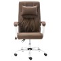 Silla de oficina de masaje de tela marrón de vidaXL, Sillas de oficina - Ref: Foro24-20317, Precio: 197,48 €, Descuento: %