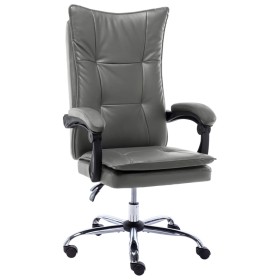 Silla de oficina de cuero sintético gris antracita de vidaXL, Sillas de oficina - Ref: Foro24-20350, Precio: 191,13 €, Descue...