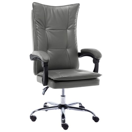 Silla de oficina de cuero sintético gris antracita de vidaXL, Sillas de oficina - Ref: Foro24-20350, Precio: 190,91 €, Descue...