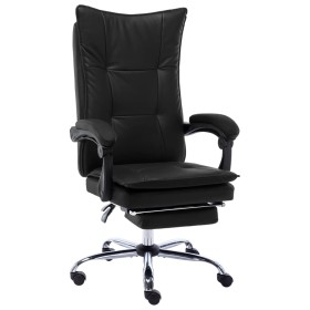 Black synthetic leather office chair by vidaXL, Office chairs - Ref: Foro24-20352, Price: 174,99 €, Discount: %