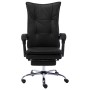 Silla de oficina de cuero sintético negra de vidaXL, Sillas de oficina - Ref: Foro24-20352, Precio: 174,06 €, Descuento: %