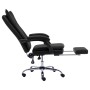 Silla de oficina de cuero sintético negra de vidaXL, Sillas de oficina - Ref: Foro24-20352, Precio: 174,06 €, Descuento: %