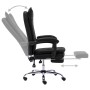 Silla de oficina de cuero sintético negra de vidaXL, Sillas de oficina - Ref: Foro24-20352, Precio: 174,06 €, Descuento: %