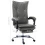 Silla de oficina de cuero sintético gris antracita de vidaXL, Sillas de oficina - Ref: Foro24-20354, Precio: 168,69 €, Descue...