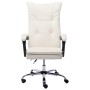 Silla de oficina de cuero sintético color crema de vidaXL, Sillas de oficina - Ref: Foro24-20351, Precio: 196,67 €, Descuento: %