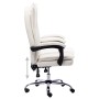 Silla de oficina de cuero sintético color crema de vidaXL, Sillas de oficina - Ref: Foro24-20351, Precio: 196,67 €, Descuento: %