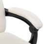 Silla de oficina de cuero sintético color crema de vidaXL, Sillas de oficina - Ref: Foro24-20351, Precio: 196,67 €, Descuento: %