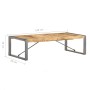 Mesa de centro madera de mango rugosa 140x70x40 cm de vidaXL, Mesas de centro - Ref: Foro24-321587, Precio: 189,99 €, Descuen...