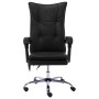 Silla de oficina de masaje de cuero sintético negra de vidaXL, Sillas de oficina - Ref: Foro24-20356, Precio: 191,99 €, Descu...