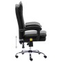 Silla de oficina de masaje de cuero sintético negra de vidaXL, Sillas de oficina - Ref: Foro24-20356, Precio: 191,99 €, Descu...