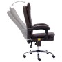 Silla de oficina de masaje de cuero sintético marrón de vidaXL, Sillas de oficina - Ref: Foro24-20357, Precio: 187,99 €, Desc...