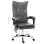 Silla de oficina de masaje de cuero sintético gris antracita de vidaXL, Sillas de oficina - Ref: Foro24-20358, Precio: 216,70...