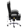 Silla de oficina de masaje de cuero sintético negra de vidaXL, Sillas de oficina - Ref: Foro24-20360, Precio: 226,85 €, Descu...