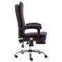 Silla de oficina de masaje de cuero sintético marrón de vidaXL, Sillas de oficina - Ref: Foro24-20361, Precio: 237,10 €, Desc...