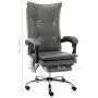 Silla de oficina de masaje de cuero sintético gris antracita de vidaXL, Sillas de oficina - Ref: Foro24-20362, Precio: 226,09...