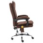 Silla de oficina de masaje tela marrón de vidaXL, Sillas de oficina - Ref: Foro24-20371, Precio: 215,99 €, Descuento: %