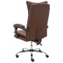 Silla de oficina de masaje tela marrón de vidaXL, Sillas de oficina - Ref: Foro24-20371, Precio: 215,39 €, Descuento: %