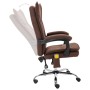 Silla de oficina de masaje tela marrón de vidaXL, Sillas de oficina - Ref: Foro24-20371, Precio: 215,39 €, Descuento: %