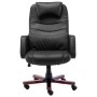 Silla de oficina de cuero sintético negra de vidaXL, Sillas de oficina - Ref: Foro24-20376, Precio: 207,54 €, Descuento: %