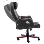 Silla de oficina de cuero sintético negra de vidaXL, Sillas de oficina - Ref: Foro24-20376, Precio: 207,54 €, Descuento: %