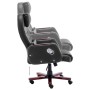 Silla de oficina de cuero sintético negra de vidaXL, Sillas de oficina - Ref: Foro24-20376, Precio: 207,54 €, Descuento: %