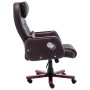 Silla de oficina de cuero sintético marrón de vidaXL, Sillas de oficina - Ref: Foro24-20377, Precio: 218,32 €, Descuento: %