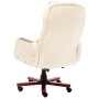 Silla de oficina de cuero sintético crema de vidaXL, Sillas de oficina - Ref: Foro24-20378, Precio: 244,99 €, Descuento: %