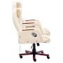 Silla de oficina de cuero sintético crema de vidaXL, Sillas de oficina - Ref: Foro24-20378, Precio: 244,99 €, Descuento: %