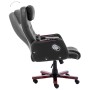 Silla de oficina de masaje de cuero sintético negra de vidaXL, Sillas de oficina - Ref: Foro24-20379, Precio: 285,45 €, Descu...