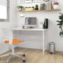 Desktop for computer made of white MDF and metal 105x55x72 cm by vidaXL, Desks - Ref: Foro24-20539, Price: 70,62 €, Discount: %