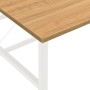 Escritorio para ordenador MDF metal blanco roble 105x55x72 cm de vidaXL, Escritorios - Ref: Foro24-20540, Precio: 68,99 €, De...