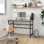 MDF computer desk metal black oak 105x55x72 cm by vidaXL, Desks - Ref: Foro24-20541, Price: 81,09 €, Discount: %