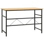 MDF computer desk metal black oak 105x55x72 cm by vidaXL, Desks - Ref: Foro24-20541, Price: 81,09 €, Discount: %