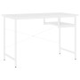 Computertisch aus MDF und weißem Metall, 105 x 55 x 72 cm von vidaXL, Schreibtische - Ref: Foro24-20543, Preis: 72,73 €, Raba...