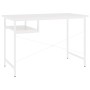 Computertisch aus MDF und weißem Metall, 105 x 55 x 72 cm von vidaXL, Schreibtische - Ref: Foro24-20543, Preis: 72,73 €, Raba...