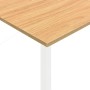 MDF computer desk white oak metal 105x55x72 cm by vidaXL, Desks - Ref: Foro24-20544, Price: 68,39 €, Discount: %