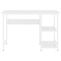 Desktop for computer made of white MDF and metal 105x55x72 cm by vidaXL, Desks - Ref: Foro24-20551, Price: 71,86 €, Discount: %