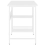 Desktop for computer made of white MDF and metal 105x55x72 cm by vidaXL, Desks - Ref: Foro24-20551, Price: 71,86 €, Discount: %