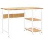 MDF-Computertisch aus weißem Eichenmetall, 105 x 55 x 72 cm von vidaXL, Schreibtische - Ref: Foro24-20552, Preis: 80,88 €, Ra...