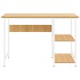 MDF-Computertisch aus weißem Eichenmetall, 105 x 55 x 72 cm von vidaXL, Schreibtische - Ref: Foro24-20552, Preis: 80,88 €, Ra...