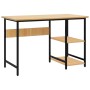 MDF computer desk metal black oak 105x55x72 cm by vidaXL, Desks - Ref: Foro24-20553, Price: 82,99 €, Discount: %