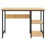 MDF computer desk metal black oak 105x55x72 cm by vidaXL, Desks - Ref: Foro24-20553, Price: 82,99 €, Discount: %