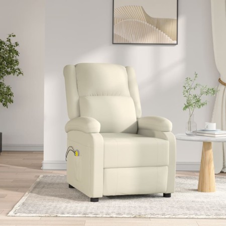 White synthetic leather electric massage chair by vidaXL, Electric massage chairs - Ref: Foro24-3073713, Price: 330,14 €, Dis...