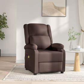 Brown synthetic leather electric massage chair by vidaXL, Electric massage chairs - Ref: Foro24-3073714, Price: 254,99 €, Dis...